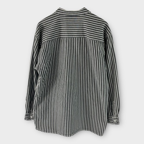 Vintage Levi’s Pull Over 1/4 Zip Striped Men’s Long Sleeve Shirt Size Large - Picture 2 of 10