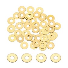 M3x8x0.5mm Flat Washer, 150PCS Brass Automotive Drain Plug Gasket, Golden