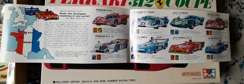 Mitsuwa FERRARI 312 Junior Le Mans Serie 4 1/28 Modelo Kit 613 Nuevo Completo - Imagen 5 de 5