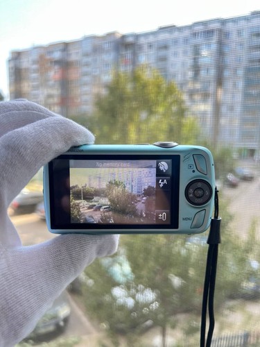 Canon Ixus 200 IS Digital Compact Camera turquoise Working w/ 5x IS Zoom Lens - Picture 14 of 15