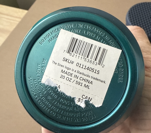 Starbucks Sirena Borraccia Inox e Bicchiere Borchiato Nero Opaco Entrambi NUOVI - Foto 4 di 11