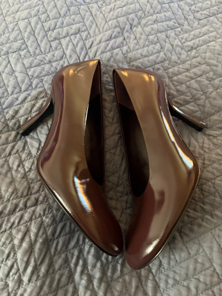 Zapatos de salón Burberry Prorsum cuero punta redonda colección bebé raros EU-38.5 Foto 3 de 4