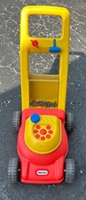 Vintage Little Tikes Lawn Mower Popping Motor Sounds Toddler Push Toy RARE