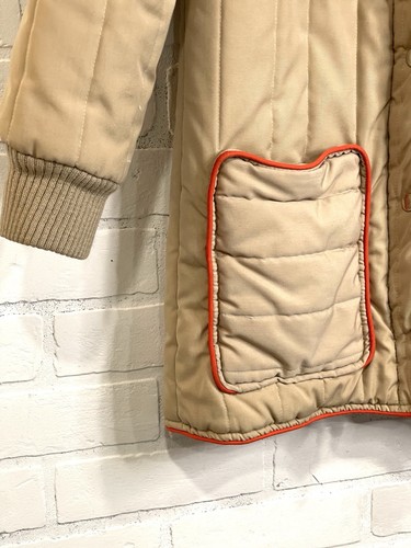 MAXONE Giacca Primaverile Trapuntata Vintage Marrone Taglia Med- Large } Tasche Profonde - Foto 3 di 10