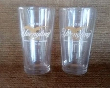 Yuengling 16 oz. Lager Beer Glasses - Set of 2 Brand New Last 2 Of Case
