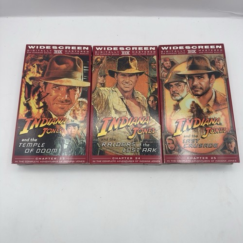 The Adventures of Indiana Jones VHS 1999 Widescreen Edition Trilogy Box Set - Picture 6 of 8