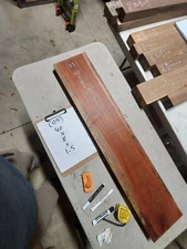 Borneo Rosewood  Wood turning  blank  8 " x  1 1/2 " x   40  " BR05