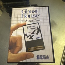 SEGA Ghost House The Sega Card 1986 Video Game w/ Case Sega Card 4002B