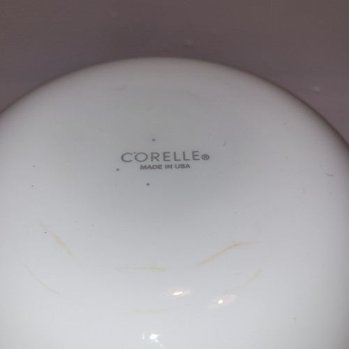 LOT of 2 Corelle Serving Bowls Spring Blossom Crazy Daisy & Frost White 8.5” - Picture 4 of 7