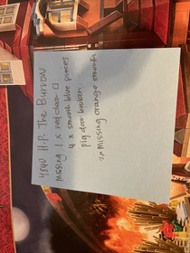 LEGO Harry Potter: The Burrow 4840  incomplete Missing pieces listed