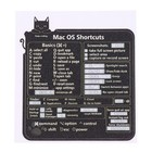1PC Design for Mac OS System Keyboard Shortcut Sticker Black No residue Lapto LI