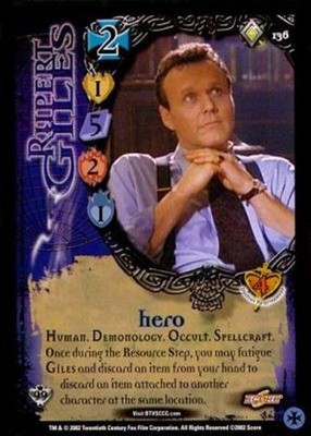 Rupert Giles - Lvl 2 - Class of '99 - Limited - Buffy CCG