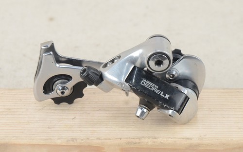 Desviador trasero Shimano Deore LX RD-M550 7-8 velocidades jaula larga MTB de colección años 90 - Imagen 12 de 12