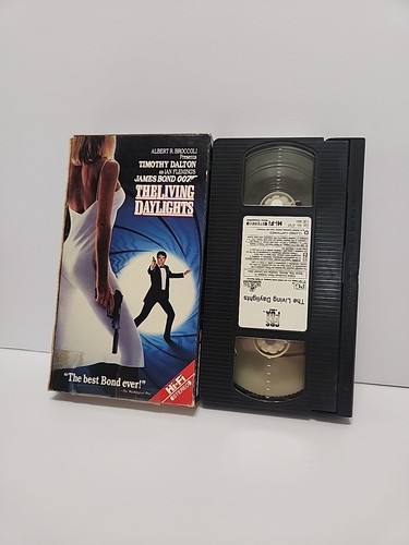 The Living Daylights (VHS, 1987) James Bond 007 Action CBS FOX
