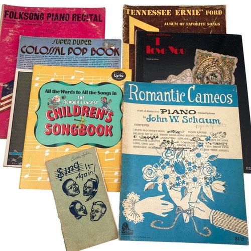 Lot of 14 Vintage Piano Vocal Sheet Music Song Books Belwin Schaum 1940s - 1980s - Picture 2 of 5