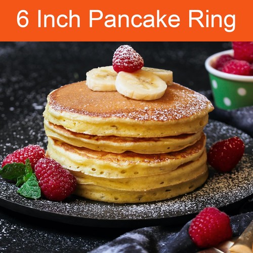 Pfannkuchen Ring für Grillplatte, 2 Packungen 6 Zoll Antihaft Edelstahl Pfannkuchen Rin... - Bild 7 von 7