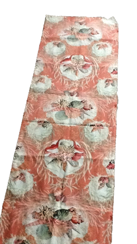 TABLE RUNNER (TWO SIDED) 20 X 70" PEACE / GREEN / BEIGE 062724C - Picture 1 of 6