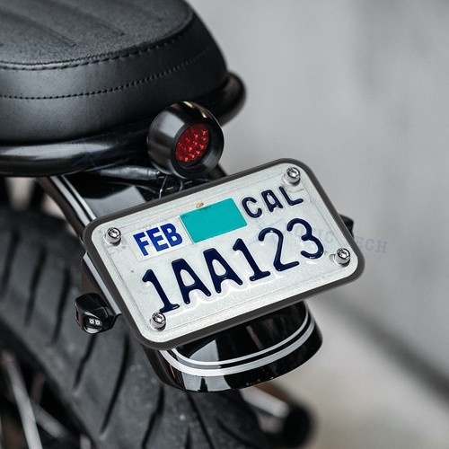 Motorcycle Silicone License Plate Frames Tag Rust Proof Weather Proof Universal - 第 13/22 張圖片