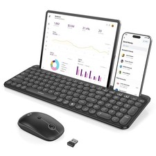 Bluetooth Keyboard and Mouse for iPad, CTU-301 Wireless Multi-Device Connecti...