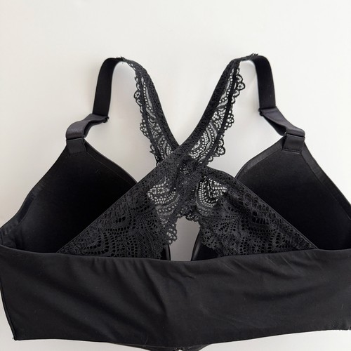 T-Shirt-BH Soma Größe 34DD schwarz Bügel Enbliss Luxe vorne geschlossen Spitze hinten - Bild 5 von 7