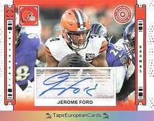 Jerome Ford 2024 Panini Photogenic Browns In The Action Auto Autograph NFL