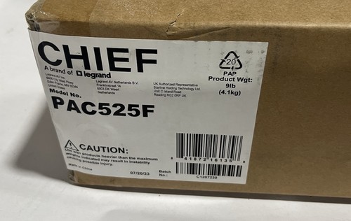 Caja de almacenamiento grande en pared Chief PAC525F con jefe de brida PAC525F - Imagen 2 de 2
