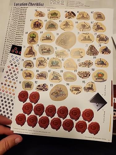 Sinister Fish - Removable Sticker Set for Gloomhaven - New In Package - Picture 6 of 7