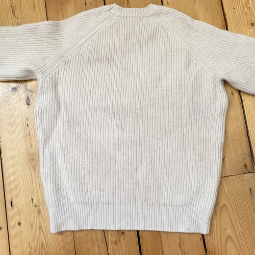 Massimo Dutti Cream Beige Sweater Jumper Wool Cashmere UK 10 - Picture 4 of 12