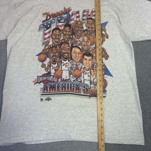 Herren XL Salem Dream Team Tee USA Olympia Basketball Vintage Grafik 90s - Bild 5 von 7