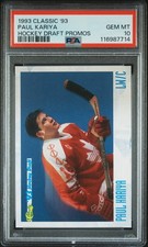 1993 CLASSIC '93 HKY DRAFT PROMOS PAUL KARIYA PSA 10