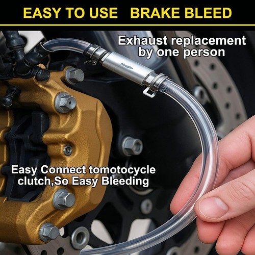 2xBrake Bleeder Hose One Way Check Valve Tube Bleeding Tool Kit for Car Motorcyc - Bild 6 von 8