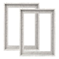 Floating Frames for 12x16 Stretched Canvas Paintings, 2 Pack 0.9' Rustic Floa...