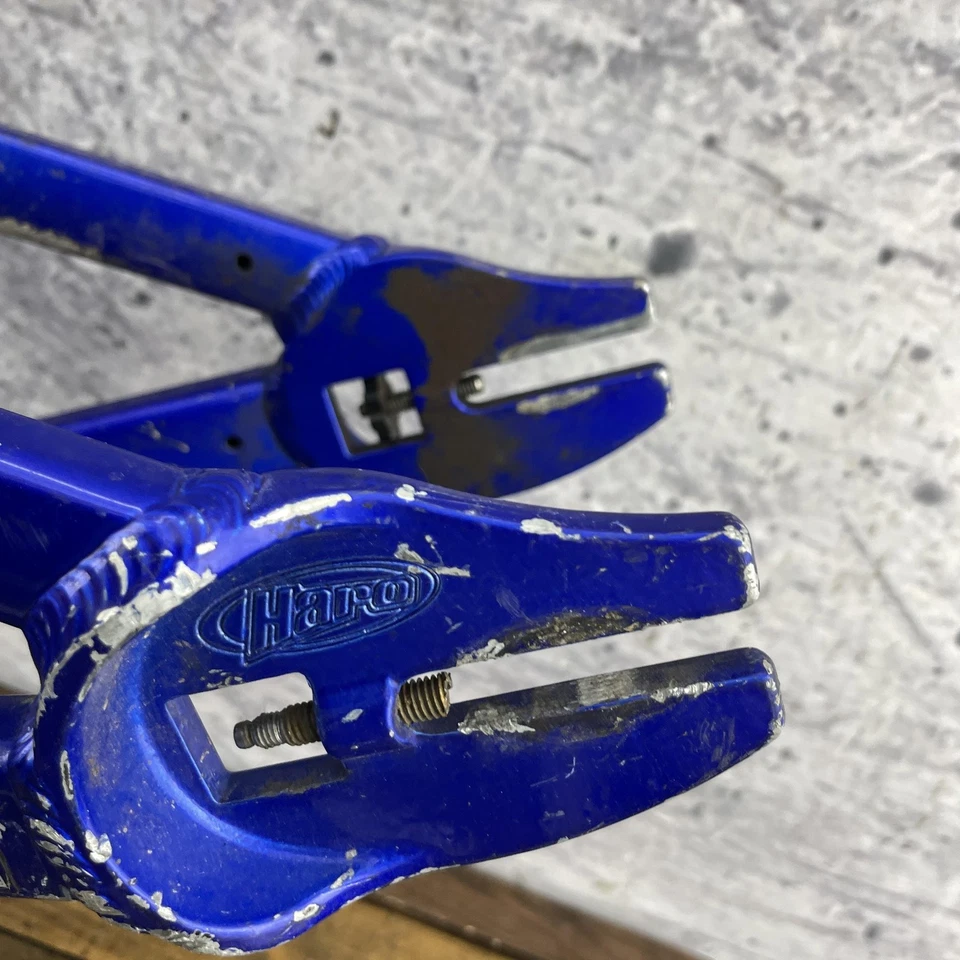 Quadro de bicicleta de corrida Haro AL Junior Group 1 BMX 18,5" 20 x 1 3/8 azul branco alumínio - Imagem 3 de 4