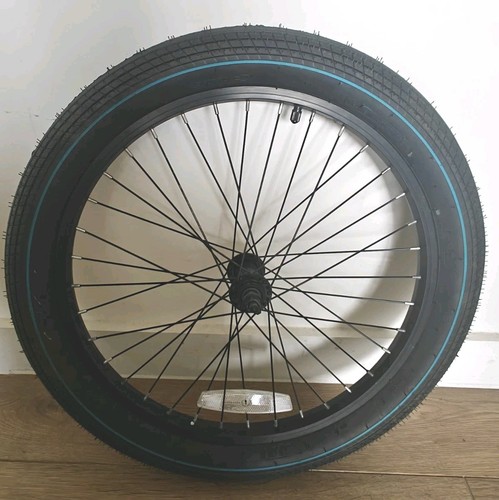 Front 20x2.30 BMX Street Bike Wheel - Schrader Valve - Black - Picture 2 of 4