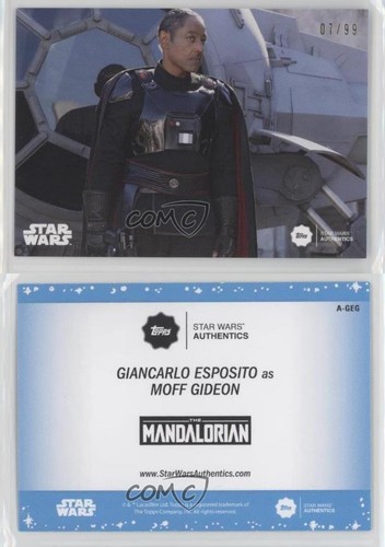 2019 Star Wars Authentics Series Two 7/99 Giancarlo Esposito as Moff Gideon 1u6 - Picture 3 of 3
