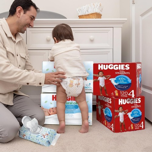 Huggies Natural Care Cucumber, Aloe and Vitamin E Baby 56 Count (Pack of 10) - Picture 9 of 9