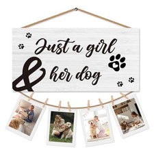 Dog Picture Frame Photo Holder for Wall, Dog Mom Lovers Owner Gifts for , Gif...