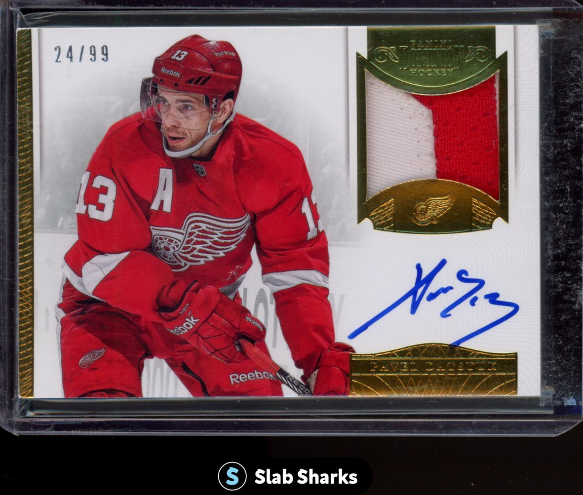 2013 PANINI DOMINION #AP-PD PAVEL DATSYUK 2 CLR PATCH AUTO /99