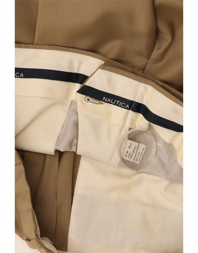 NAUTICA Pantalone Tuta Uomo Pegged W36 L34 Beige Lana AD04 - Foto 4 di 4