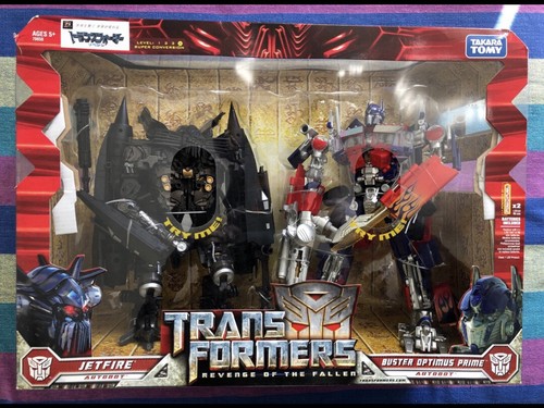 Transformers Revenge Of The Fallen Leader Optimus Prime & Jetfire Set Hasbro New - Picture 1 of 4