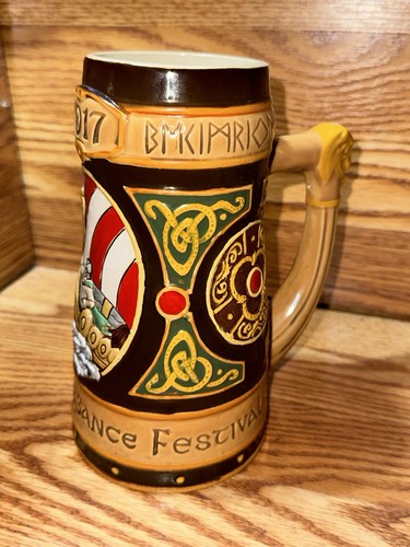 2017 Texas Renaissance Festival Dragon Slayer Wikinger inspiriert Bierkrug 1 von 880 - Bild 2 von 7