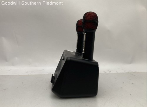 MASINGO Karaoke Machine w/ 2 Wireless Mics Bluetooth Singing Speaker - Tested - Picture 3 of 6