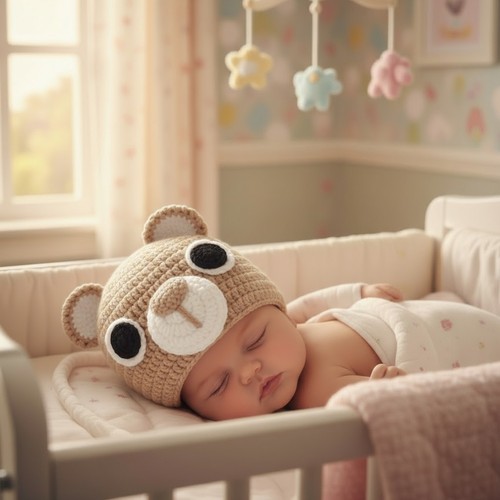 Häkelanleitung für Baby Bär Mütze, Neugeborene bis 18 Monate CP559 - Bild 6 von 7