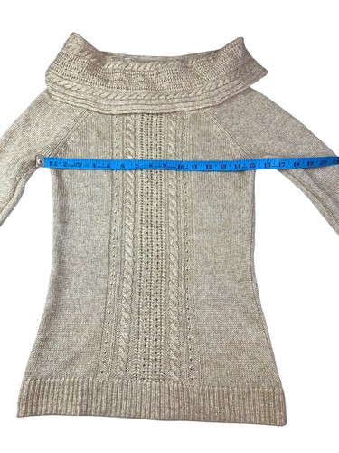 White House Black Market XS Sparkly Knit Wool Blend Off The Shoulder Sweater - Bild 7 von 11