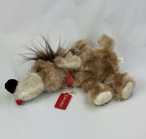 De colección Scroungy Hound Perro Peluche Cachorro Marrón Rojo Collar 1981 American Greetings - Imagen 2 de 10