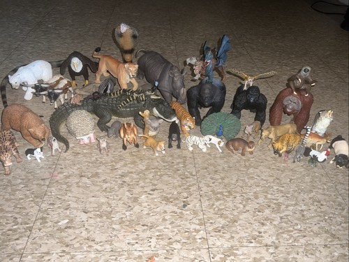 Lote de estatuillas de animales vintage años 90 - principios de 2000 Schleich Safari LTD raras de colección