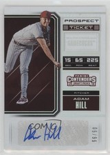 2018 Panini Contenders Draft Picks Prospect Ticket /99 Adam Hill #68 Auto