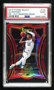 2019 Select Premier Level Maroon Prizm /175 Ja Morant #120 PSA 9 MINT Rookie RC