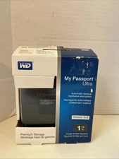 WD MY PASSPORT ULTRA PREMIUM STORAGE Blue 1 TB Model WDBGPU0010BBL-NESN Win 10