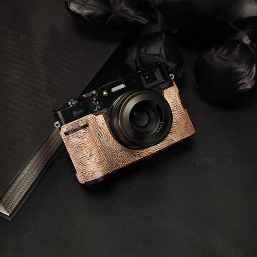 Serpentine Echtleder Kamera Halbtasche Fr Fujifilm X100V Kamera mit Handgriff - Bild 29 von 41